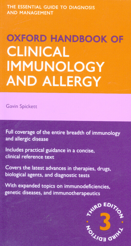 Oxford handbook of clinical immunology and allergy    