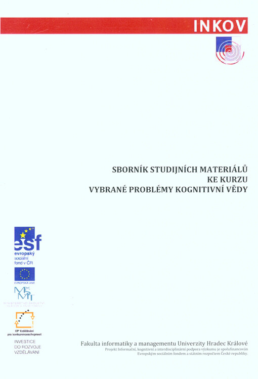 Sborník studijních materiálů ke kurzu Vybrané problémy kognitivní vědy