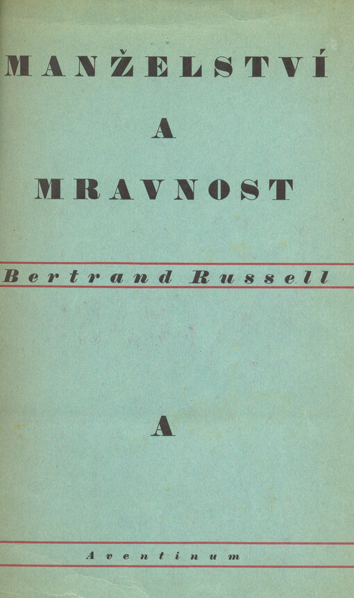 Manželství a mravnost