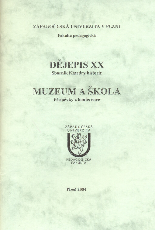 Dějepis : sborník katedry historie   