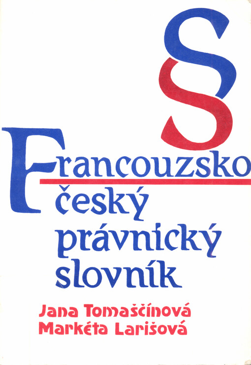 Francouzsko-český právnický slovník