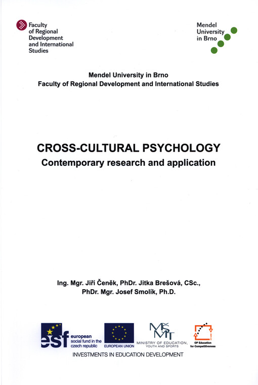 Cross-cultural psychology :contemporary research and application