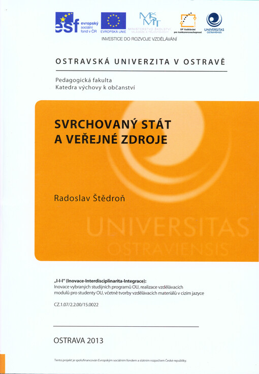 Svrchovaný stát a veřejné zdroje