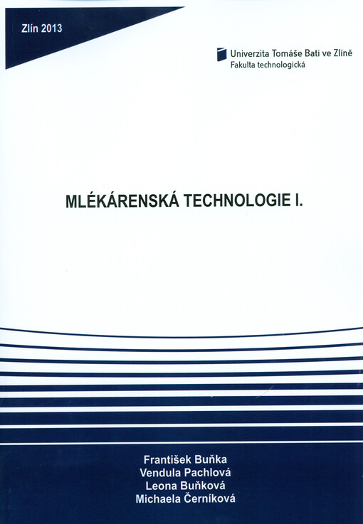 Mlékárenská technologie I.