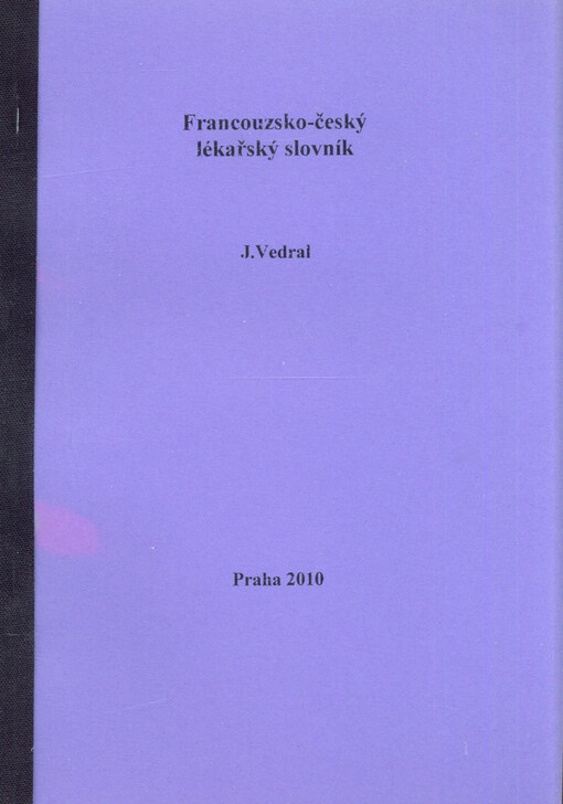 Francouzsko-český lékařský slovník