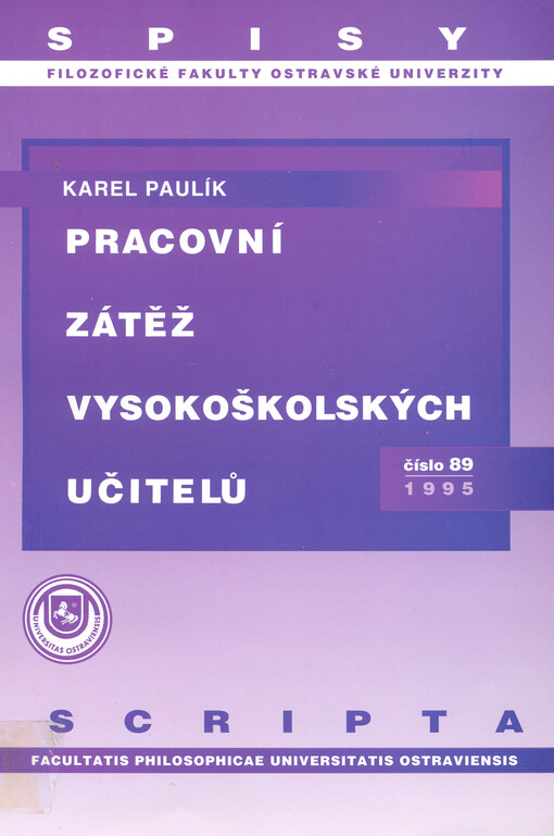 Pracovní zátěž vysokoškolských učitelů