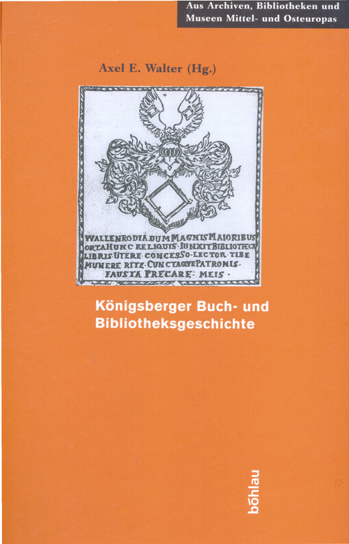Königsberger Buch- und Bibliotheksgeschichte