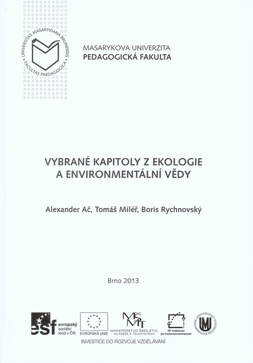 Vybrané kapitoly z ekologie a environmentální vědy