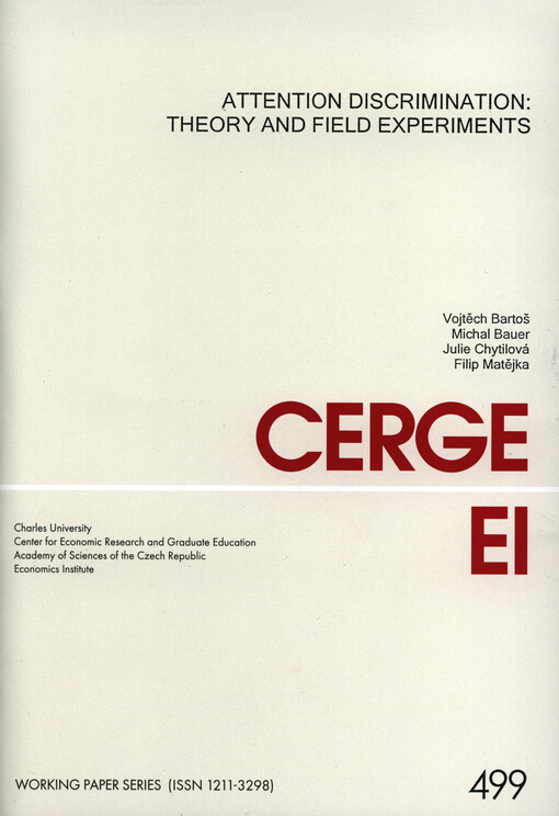 Attention discrimination: theory and field experiments