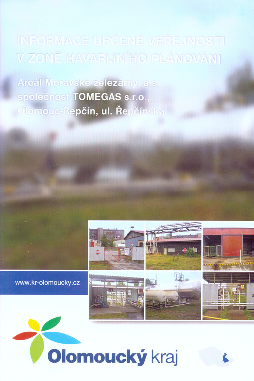 Informace určené veřejnosti v zoně havarijního plánování :Areál Moravské železárny, a.s., společnost TOMEGAS s.r.o., Olomouc-Řepčín