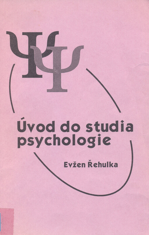 Úvod do studia psychologie pro posluchače speciální pedagogiky