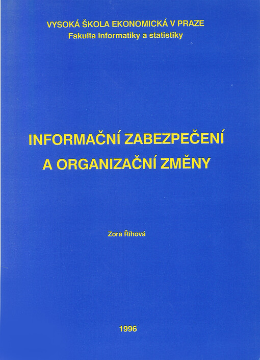 Informační zabezpečení a organizační změny