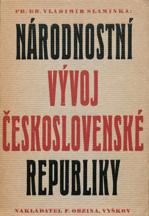 Národnostní vývoj Československé republiky