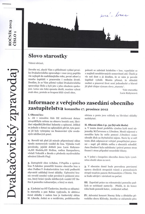 Dvakačovický zpravodaj