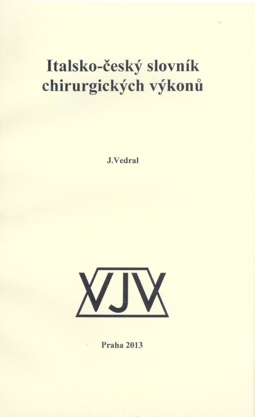 Italsko-český slovník chirurgických výkonů