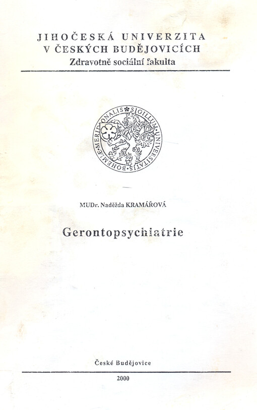 Gerontopsychiatrie