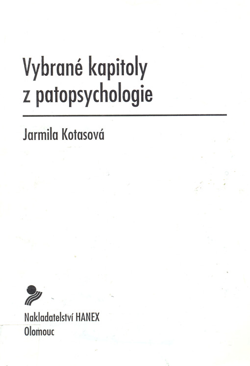 Vybrané kapitoly z patopsychologie