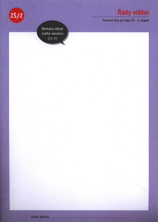 Řády vidění :pracovní listy pro žáky ZŠ - 2. stupeň