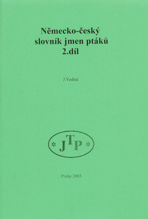 Německo-český slovník jmen ptáků