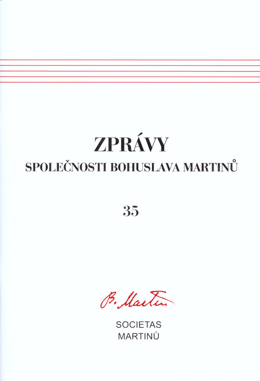 Zprávy Společnosti Bohuslava Martinů