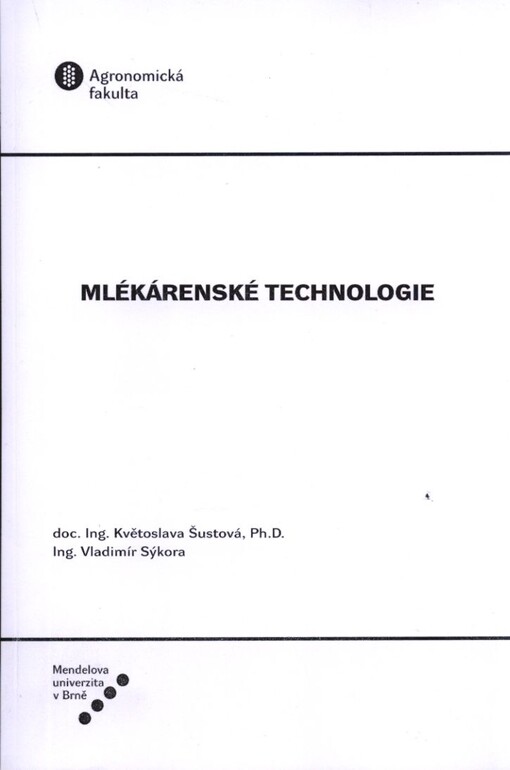 Mlékárenské technologie
