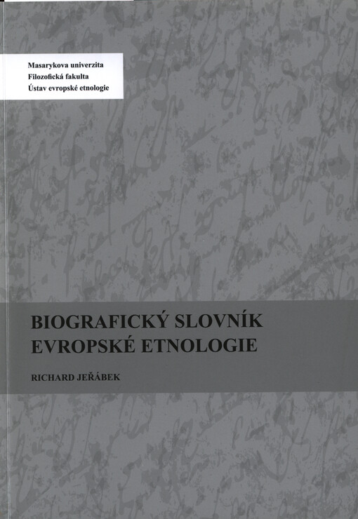 Biografický slovník evropské etnologie
