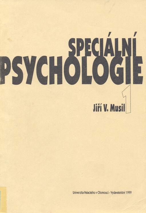 Speciální psychologie I