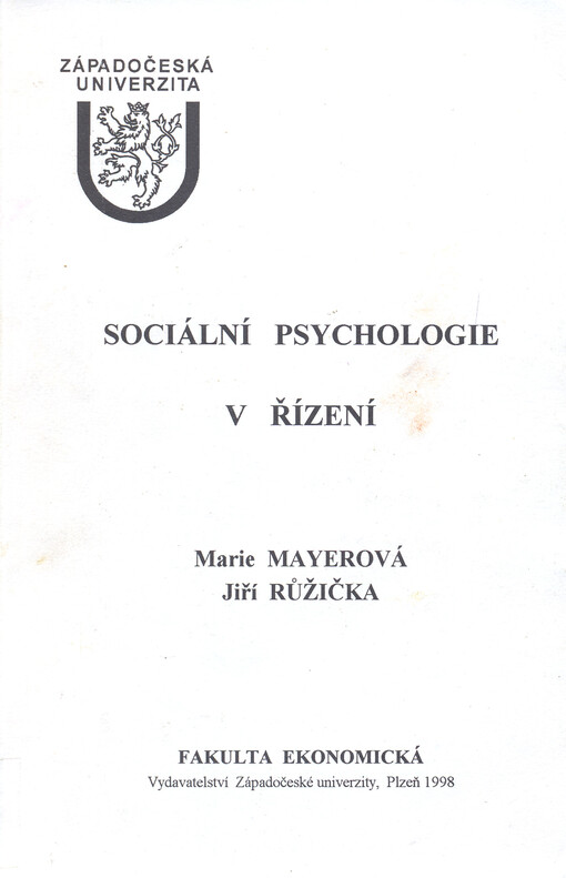 Sociální psychologie v řízení