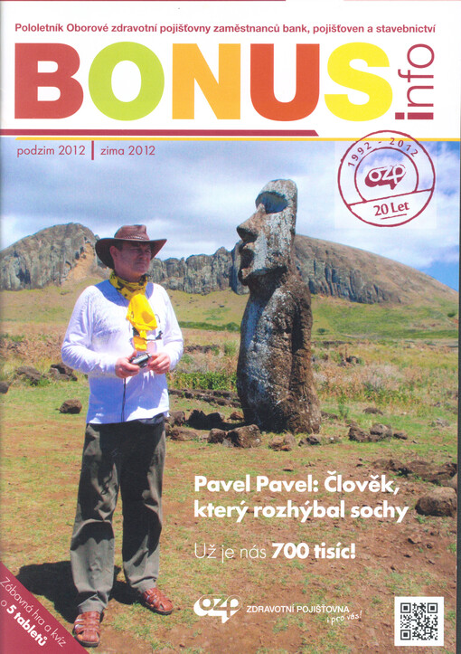Bonus info :informační občasník Oborové zdravotní pojišťovny zaměstnanců bank a pojišťoven