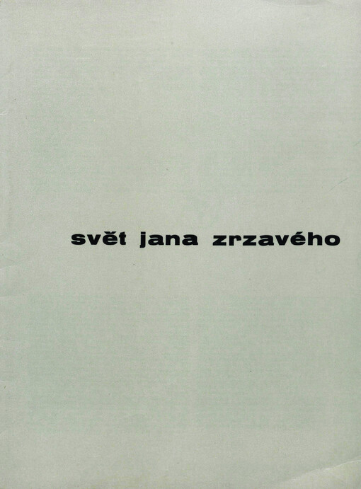 Svět Jana Zrzavého