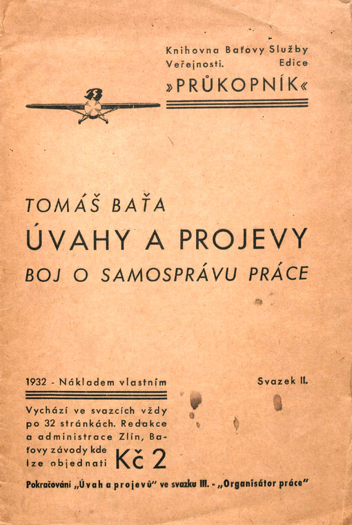 Úvahy a projevy.Svazek II,Boj o samosprávu práce, Svazek II, Boj o samosprávu práce