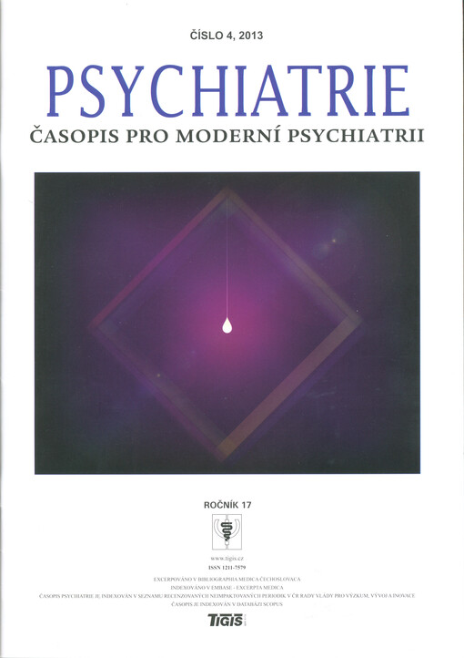 Psychiatrie : časopis pro moderní psychiatrii