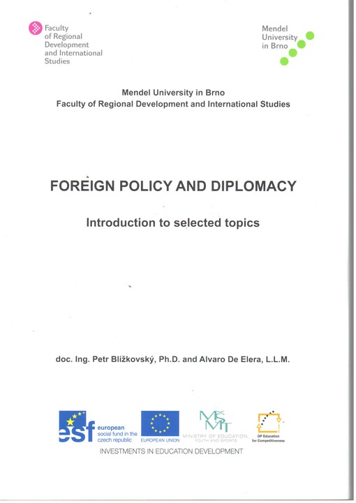 Foreign policy and diplomacy :introduction to selected topics
