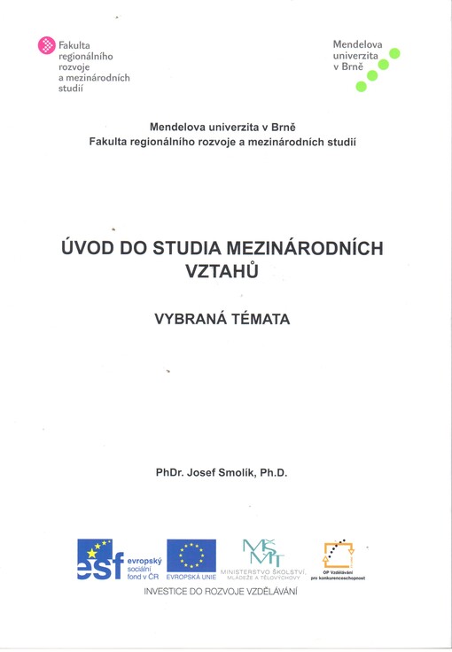 Úvod do studia mezinárodních vztahů :vybraná témata