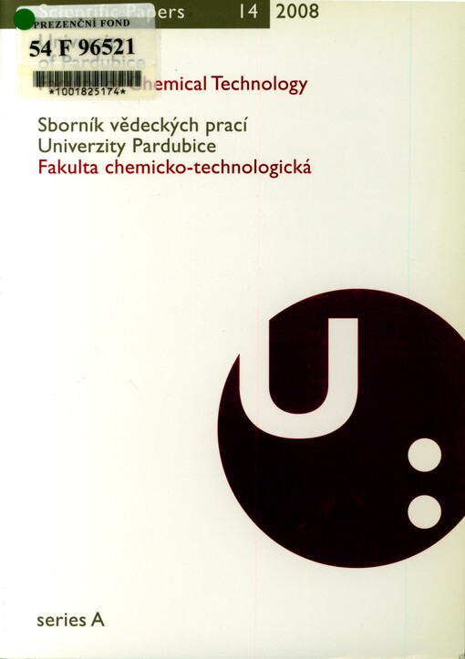 Scientific papers of the University of Pardubice. Series A, Faculty of Chemical Technology