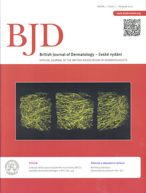 British journal of dermatology : official journal of the British Association of Dermatologists : české vydání   