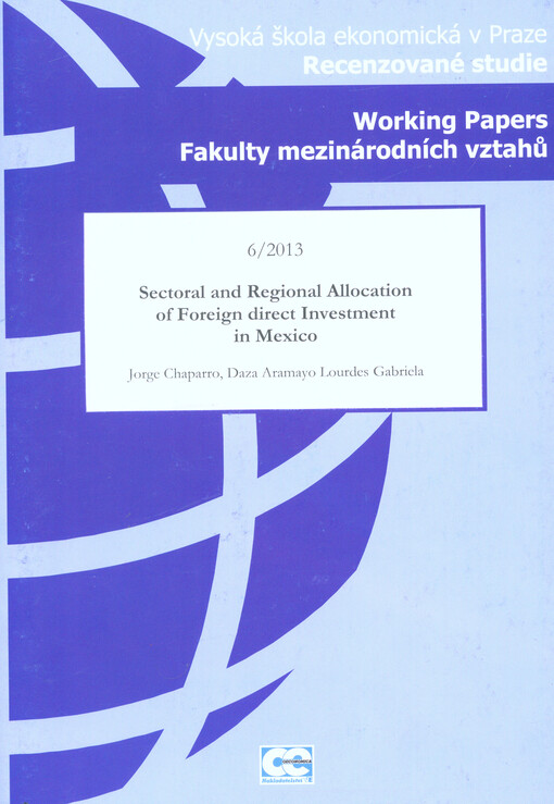Sectoral and regional allocation of foreign direct investment in Mexico