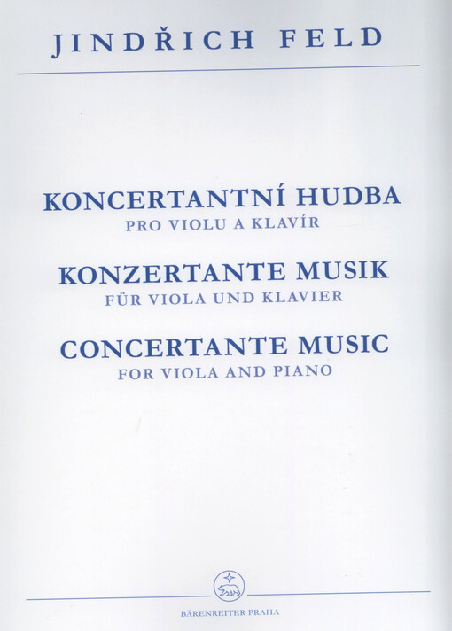 Koncertantní hudba pro violu a klavírKonzertante Musik für Viola und Klavier = Concertante music for viola and piano