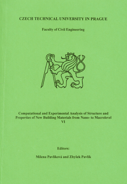 Computational and experimental analysis of structure and properties of new building materials from nano- to macrolevel VI