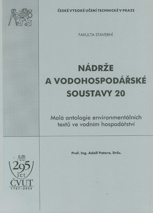 Nádrže a vodohospodářské soustavy 20
