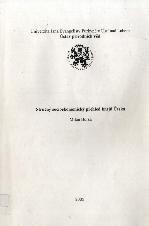 Stručný socioekonomický přehled krajů Česka