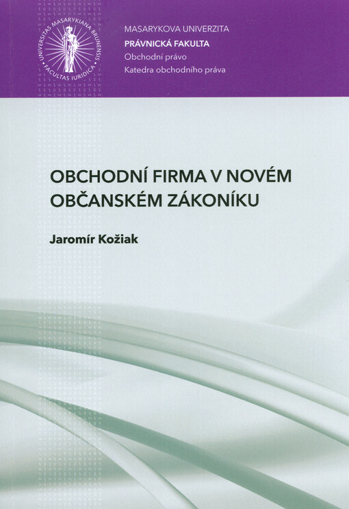 Obchodní firma v novém občanském zákoníku