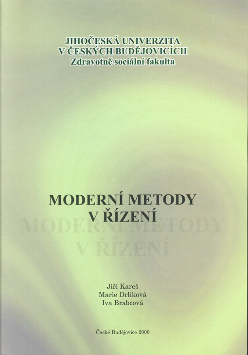 Moderní metody v řízení