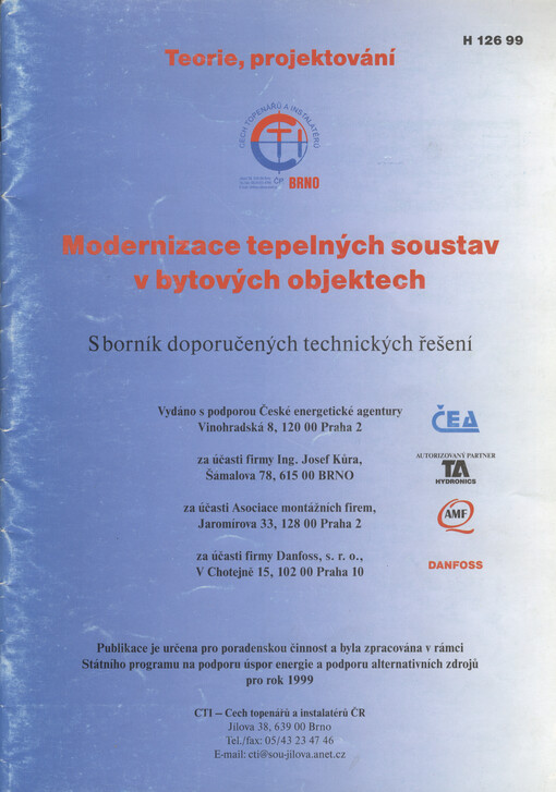 Modernizace tepelných soustav v bytových objektech : sborník doporučených technických řešení