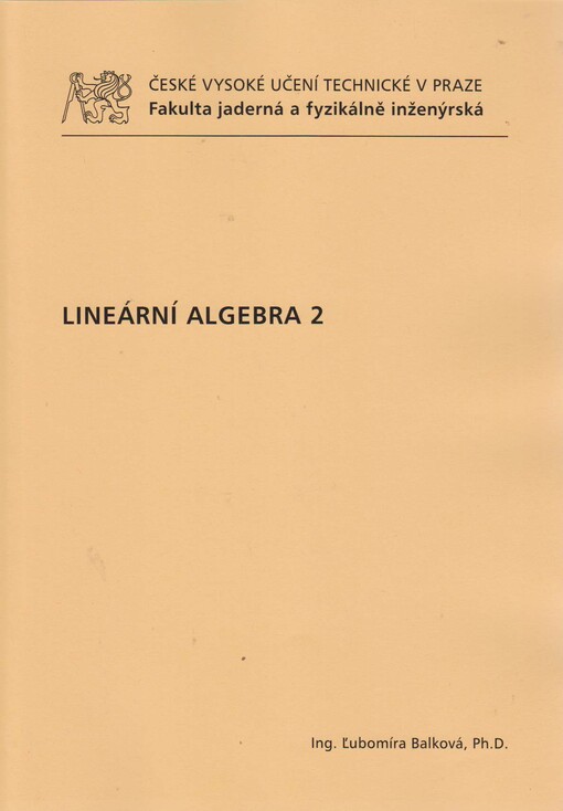 Lineární algebra 2