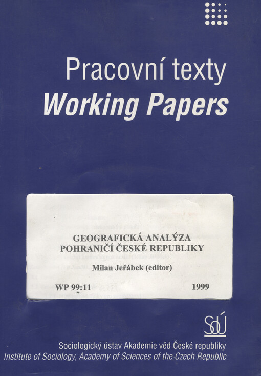 Geografická analýza pohraničí České republiky