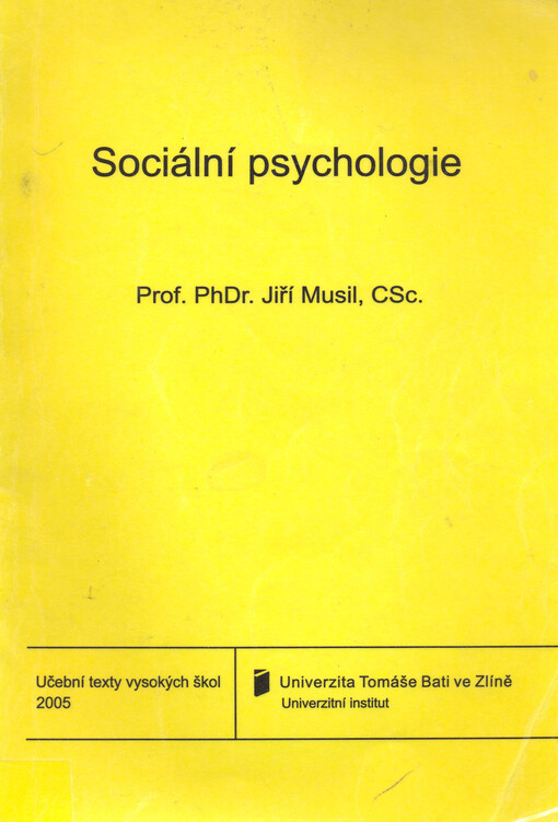 Sociální psychologie