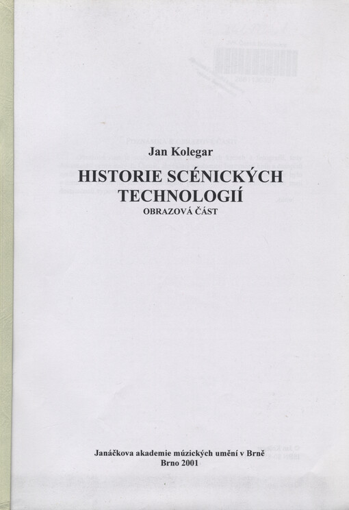 Historie scénických technologií