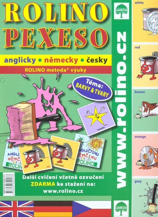 Rolino pexeso,anglicky - německy - česky /Barvy & tvary