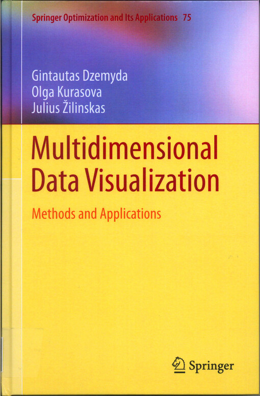 Multidimensional data visualization :methods and applications
